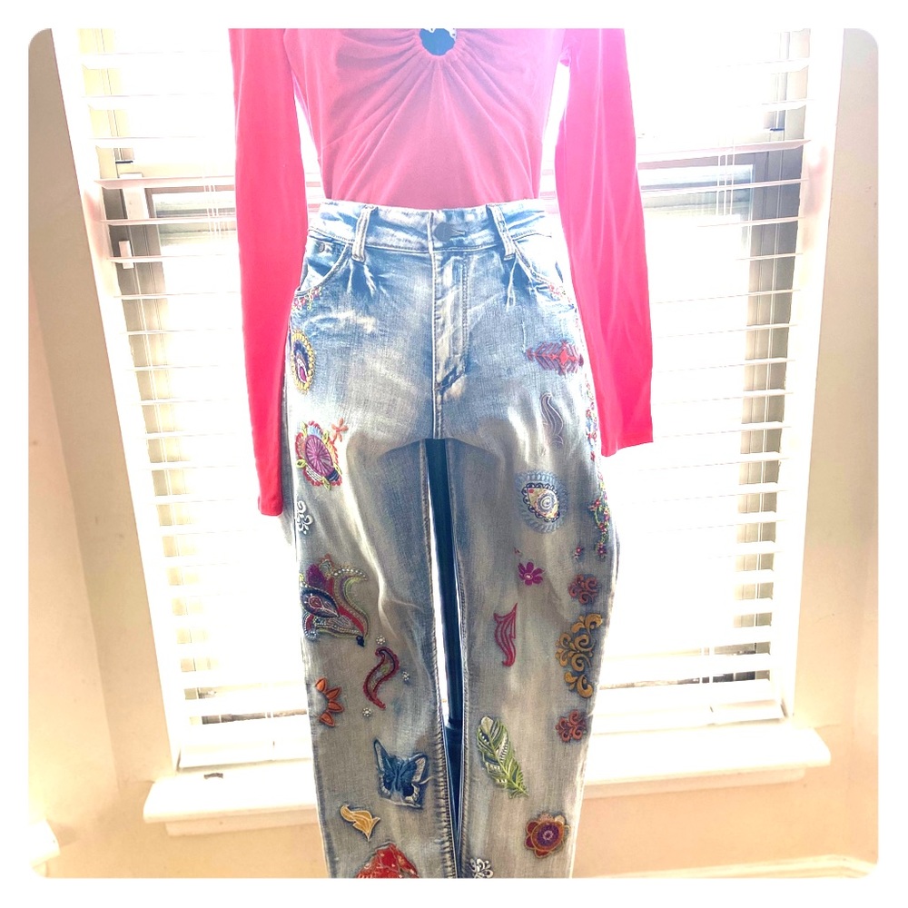 Embellished jeans